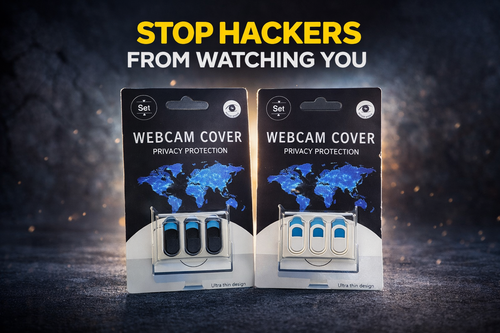 Ultra Thin Webcam Privacy Cover - Black – Protect Your Camera in Seconds (3 Pack)